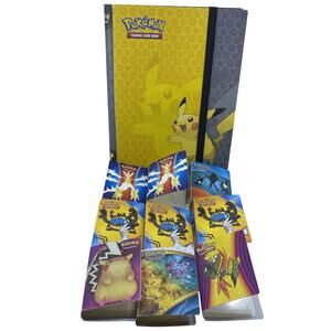 Ultra Pro Pokémon Pikachu 360 Card Binder w/ 9 Mini Binders Trading Card Lot